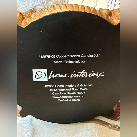 ✨ NEW with Tags – Home Interiors Decorative Candlesticks (Set of 2) ✨ - Picture 4 of 7